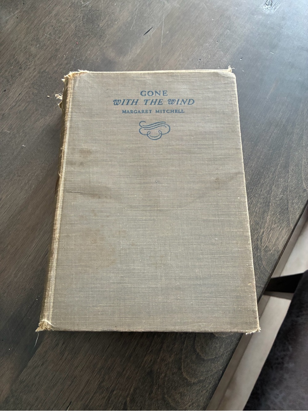 First Edition- Gone With The Wind Hardcover Book - Beige Cloth Cover